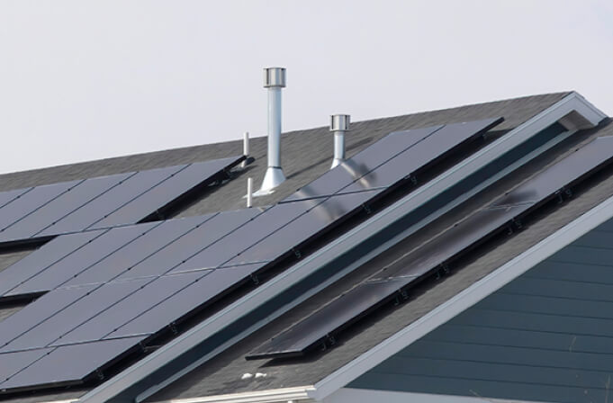 Rooftop solar panels
