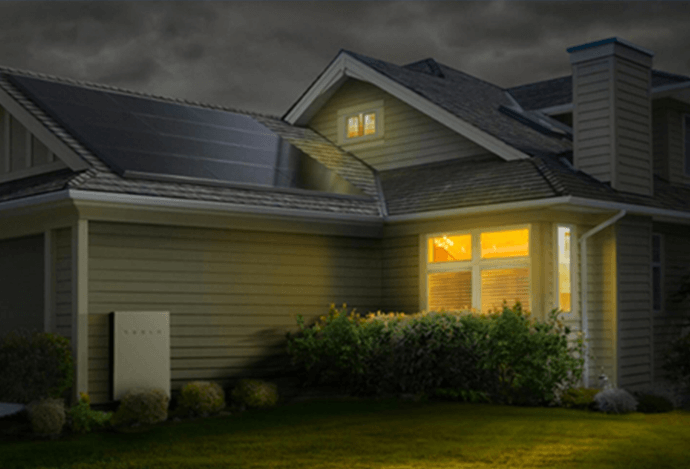 Power home with battery storage during emergency situation